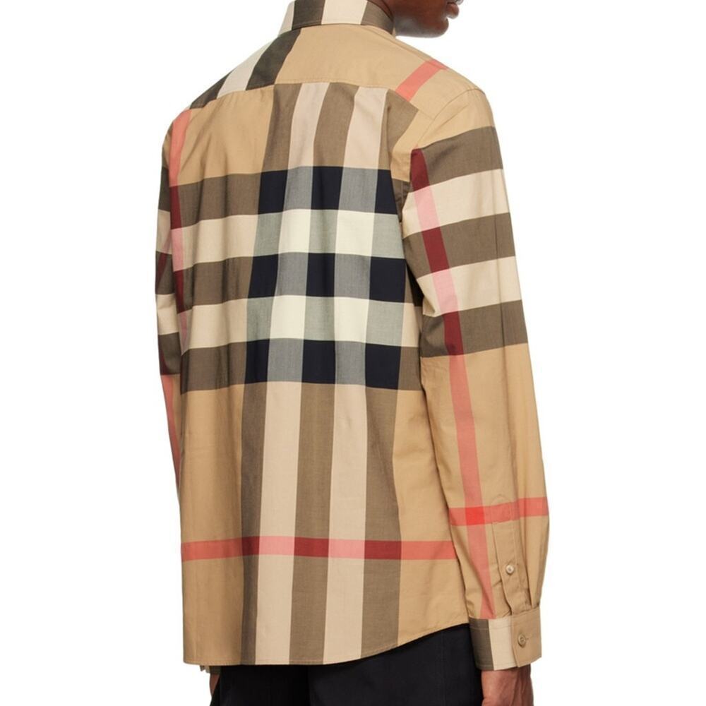 Burberry brand new men's check print shirt S - Picture 9 of 9